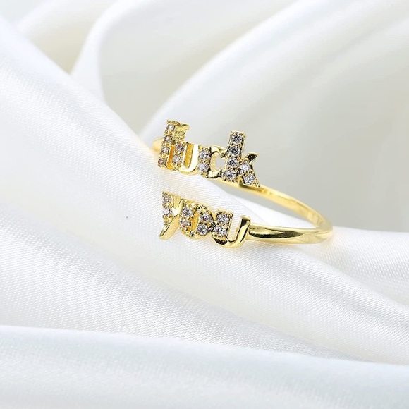 Gold or Silver Adjustable Statement Ring - Picture 7 of 7